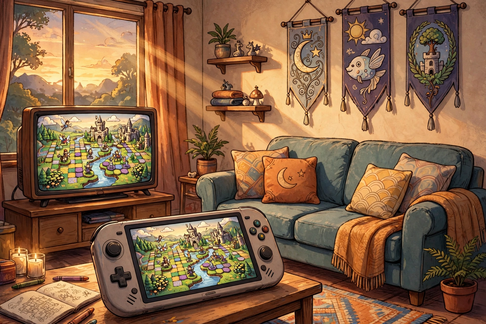 titanium court console release handheld and TV play
